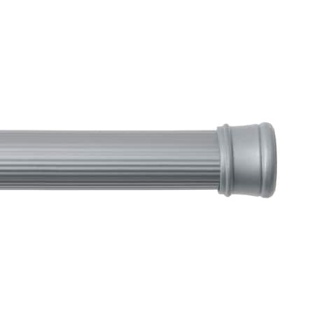Kenney Mfg Twist & Fit No Tools Spring Tension Shower Curtain Rod, 42-72in, Silver KN609L/13V1
